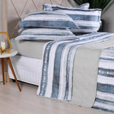Jogo de Cama 200 Fios Estampado Stripes Tessi Solteiro